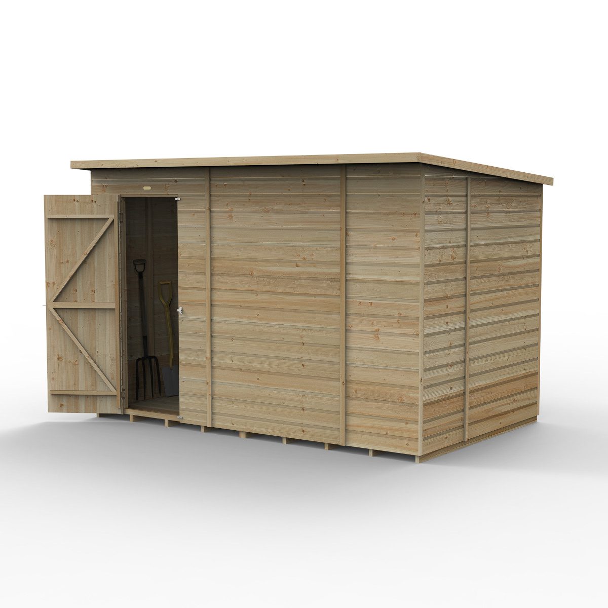 5013053197509 1 Beckwood 10x6 Pent Shed No Windows with Installation.jpg